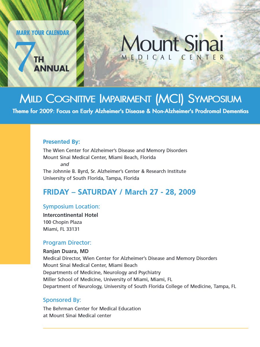 Cover of the 2009 program brochure