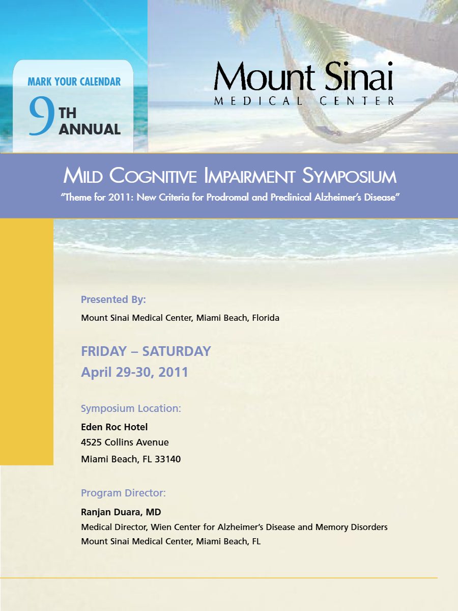 Cover of the 2011 program brochure